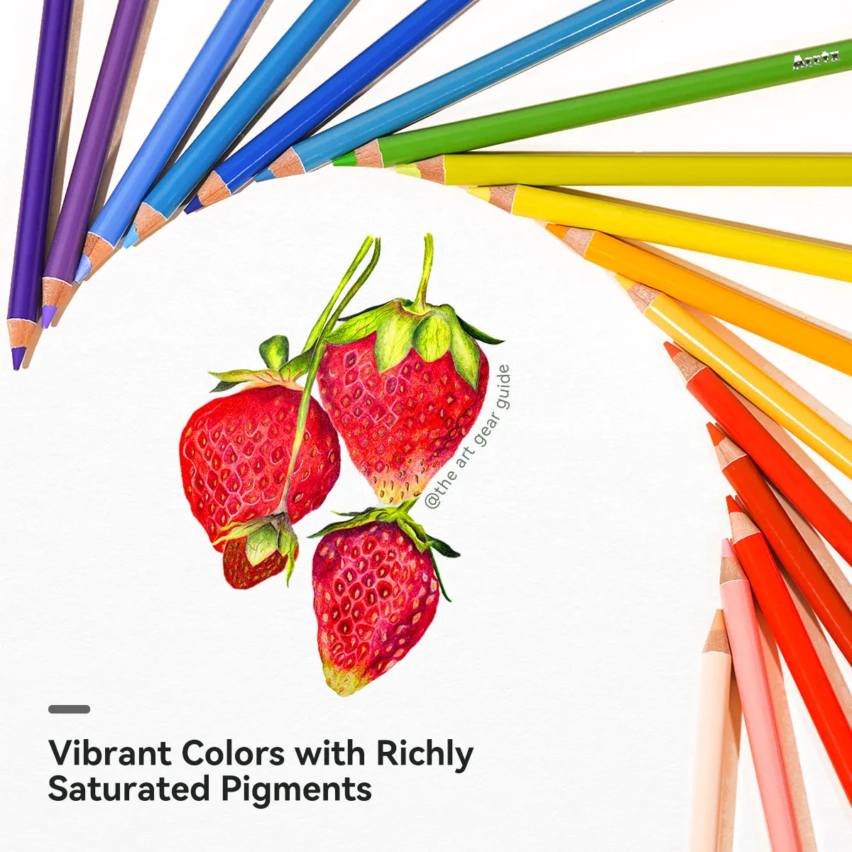 126 Soft Core Colored Pencils Set