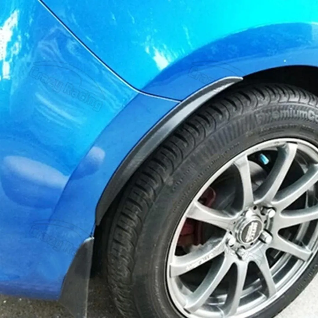 2 Pcs 45Cm Car Stickers | Rubber Large Round Arc Strips | Universal Fender Flares | Wheel Eyebrow Decal | Black Striped