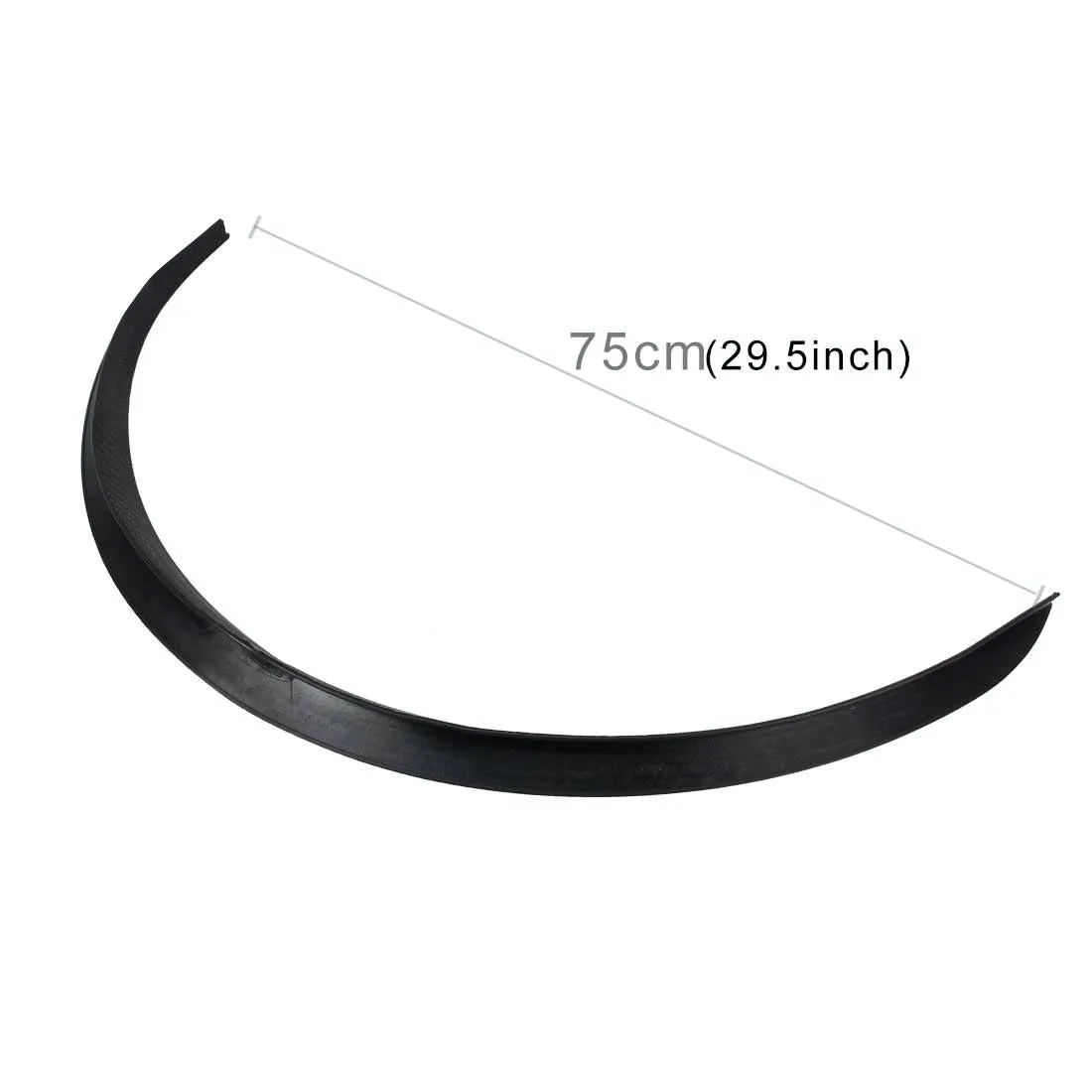 2 Pcs 45Cm Car Stickers | Rubber Large Round Arc Strips | Universal Fender Flares | Wheel Eyebrow Decal | Black Striped