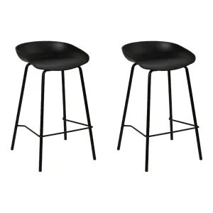 2x Bar Stools | Kitchen Counter Stools | Metal