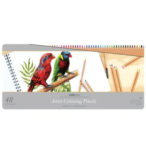 Artist Coloured Pencils 48pc Tin