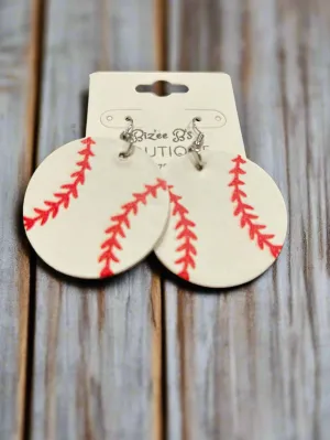 Baseball Round Faux Leather