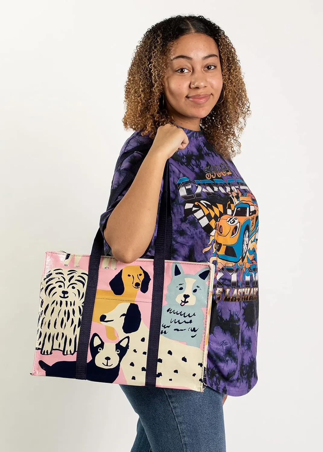 Blue Q Shoulder Totes: The Carry Everywhere Bag With a Hefty Zipper, Exterior Pocket, Reinforced Floor. 95% Recycled Material