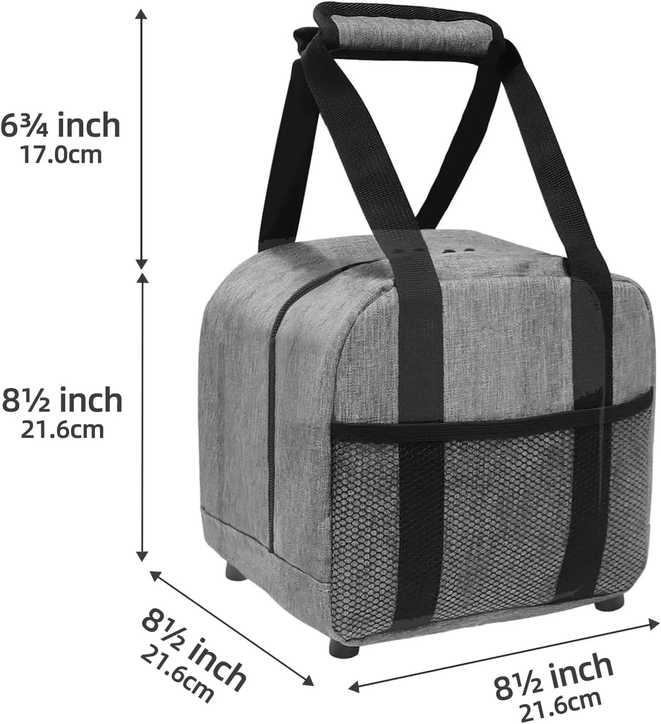 Bowling Ball Bag 2 Ball with Padded Holder Portable Double Bowling Totes with Adjustable Shoulder Strap Large Capacity Bowling Gear Organizer