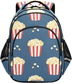 Buckets Of Popcorn Backpack for School Study Book Bag Laptop Backpack Work Travel Computer Bags
