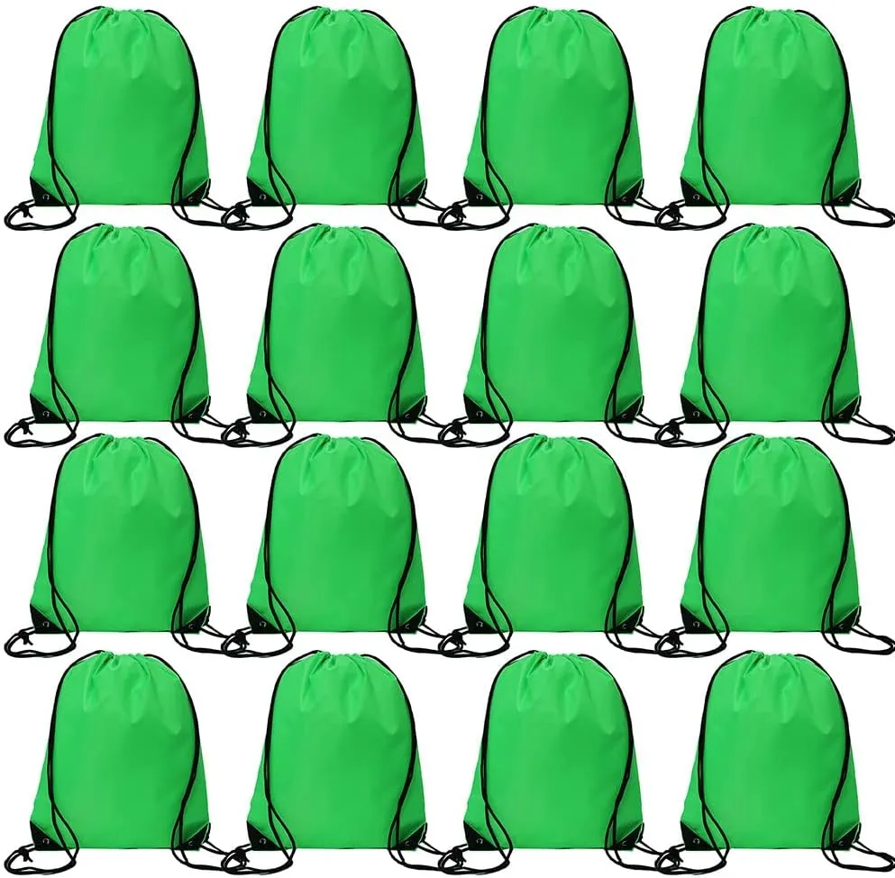 Bulk Drawstring Bags, Polyester Draw String Bags, Gym Sports Cinch Bag Drawstring Backpack for Women Men