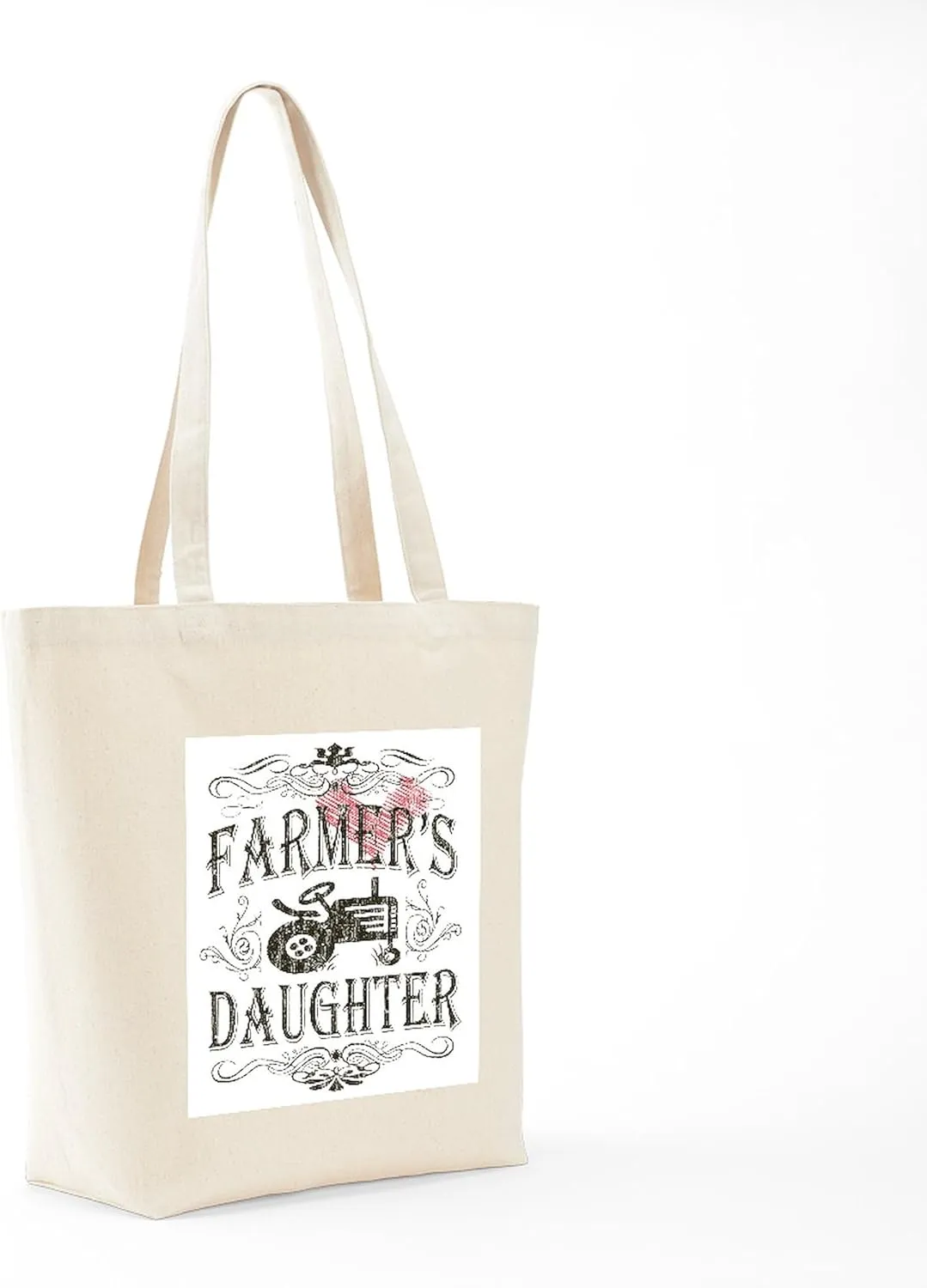 CafePress Farmer's Daughter Tote Bag Natural Canvas Tote Bag, Reusable Shopping Bag