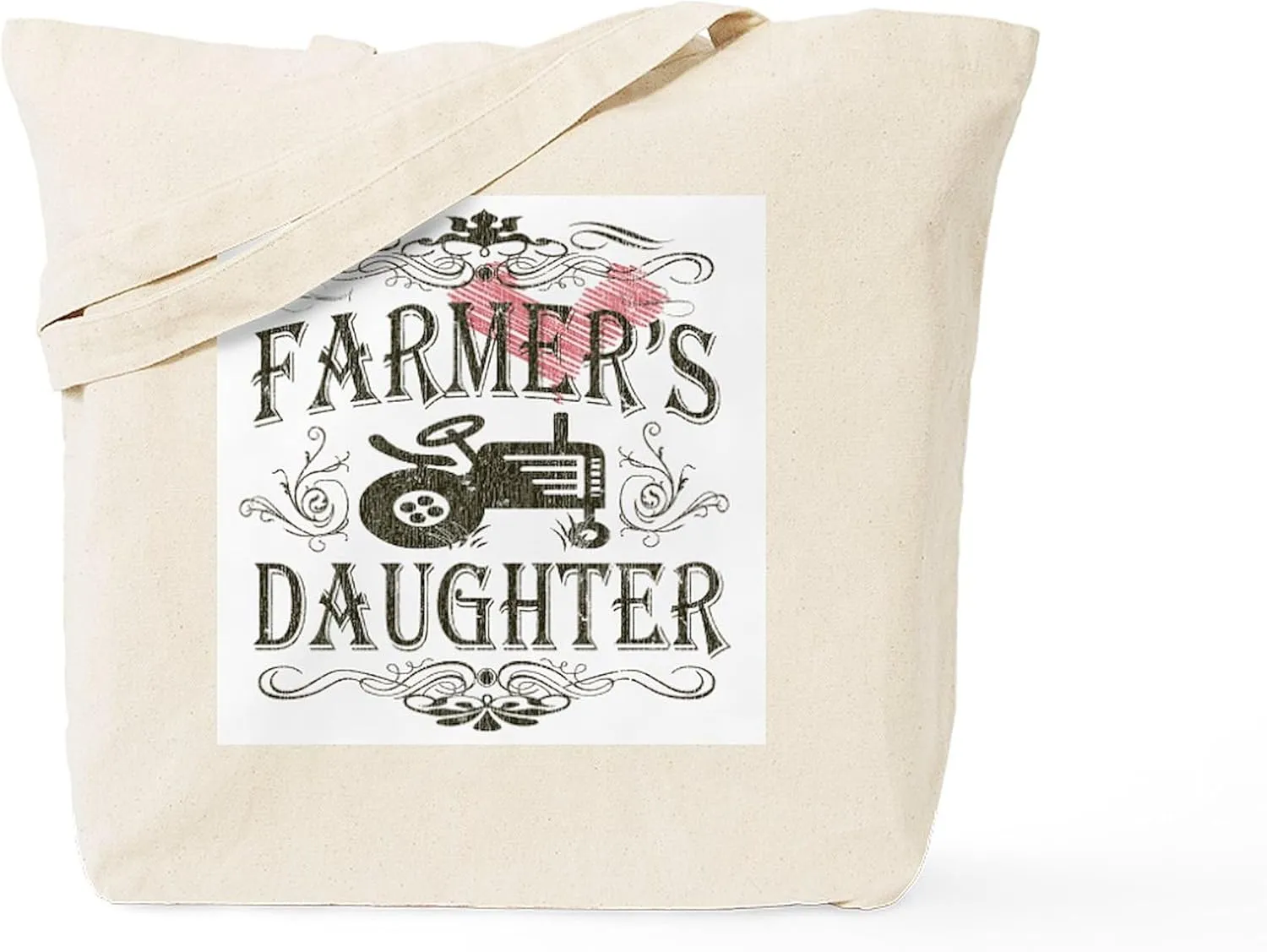 CafePress Farmer's Daughter Tote Bag Natural Canvas Tote Bag, Reusable Shopping Bag