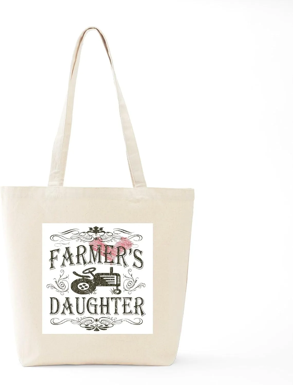 CafePress Farmer's Daughter Tote Bag Natural Canvas Tote Bag, Reusable Shopping Bag