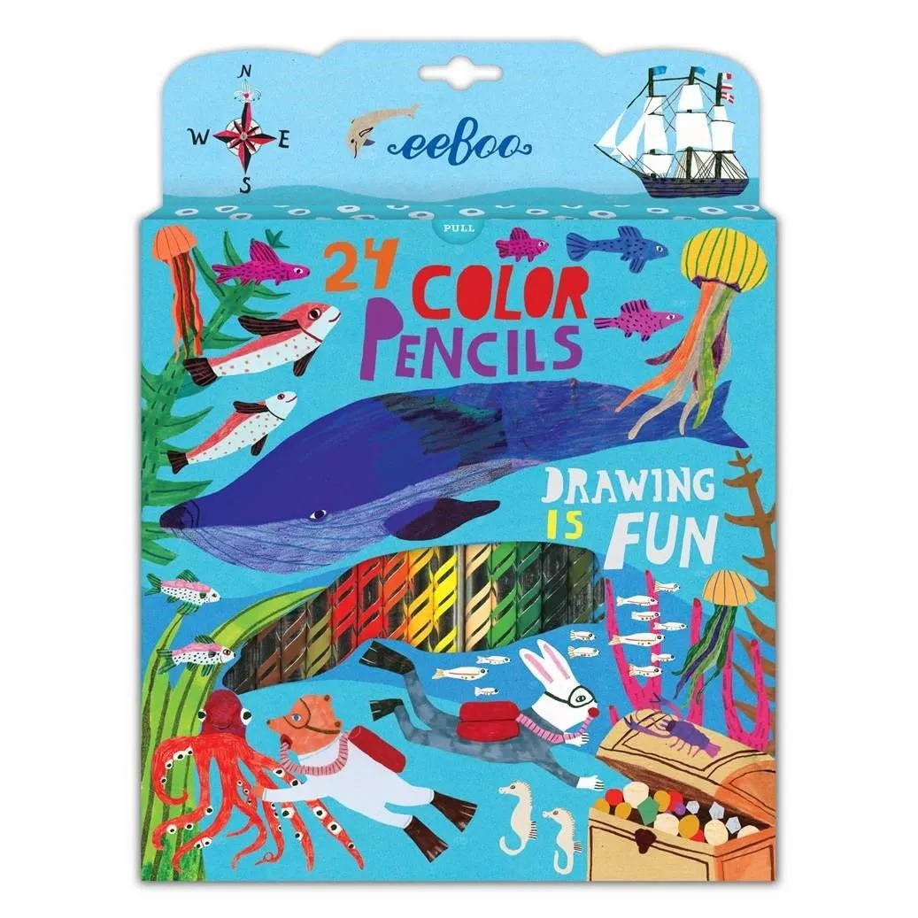 Coloured Pencils | In The Sea (Set of 24)