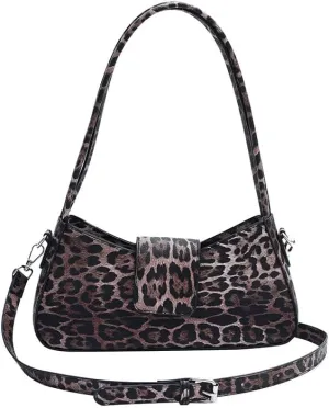 Cute y2k Cheetah Handbags for Women, Fashion Shoulder Bag Hobo Bag Demure Y2k Classy Mcbling Leopard Print Sling Purse (Style 3)