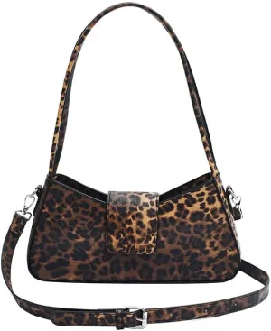 Cute y2k Cheetah Handbags for Women, Fashion Shoulder Bag Hobo Bag Demure Y2k Classy Mcbling Leopard Print Sling Purse (Style 4)