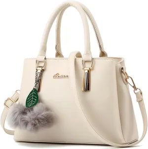 Dayfine Handbags and Purse for Women Vegan Leather Satchel Bag Top Handle Handbag Shoulder Bags Crossbody Bag Ladies Totes