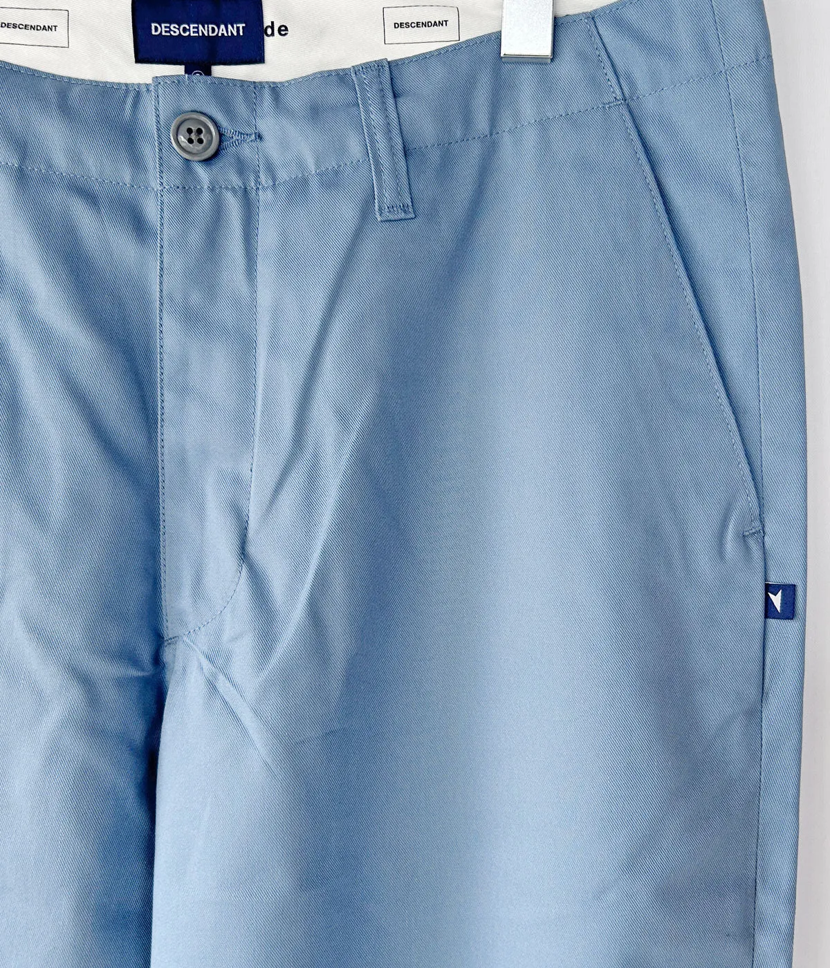 DESCENDANT/DC-6 TC TWILL TROUSERS (BLUE)