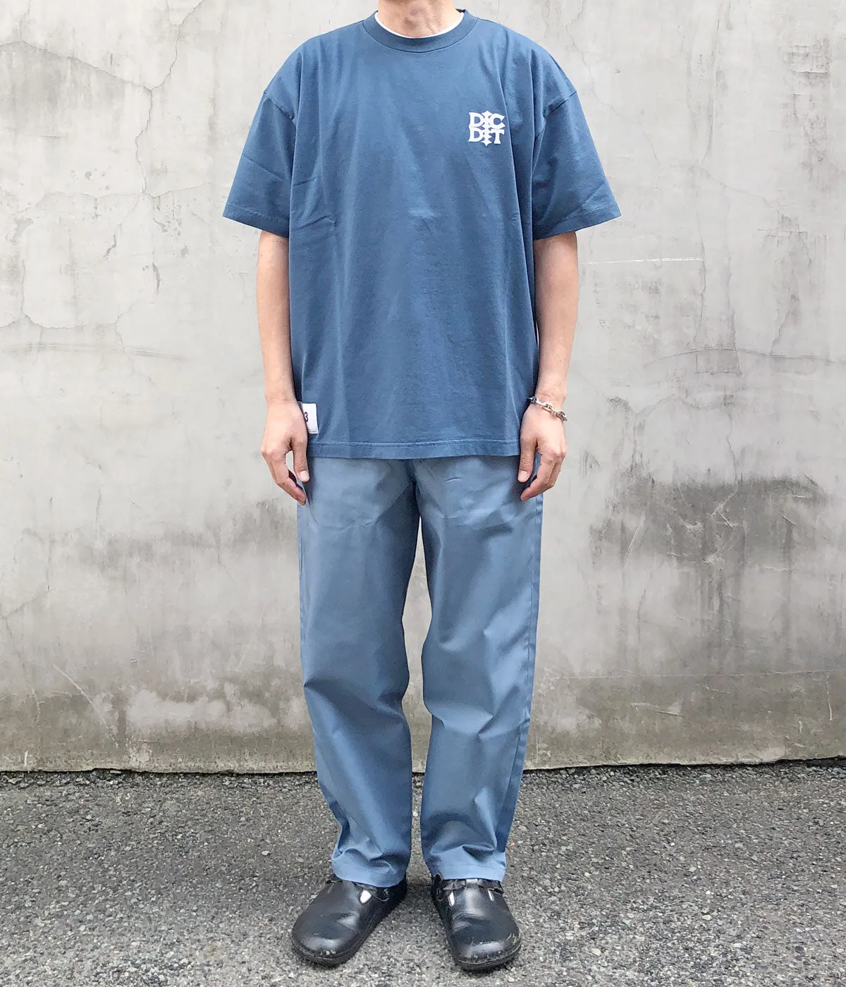 DESCENDANT/DC-6 TC TWILL TROUSERS (BLUE)