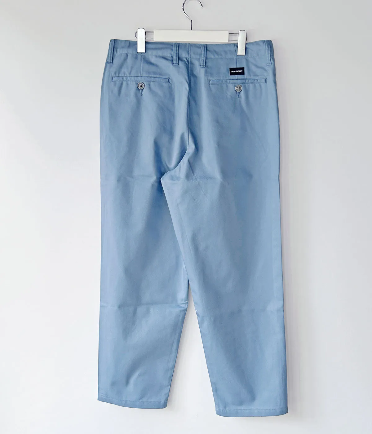 DESCENDANT/DC-6 TC TWILL TROUSERS (BLUE)