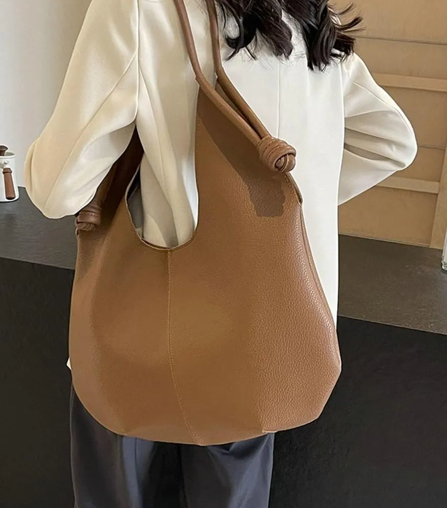 Fashion Shoulder Bag for Women Large Vegan Leather Hobo Totes Purse Handbag Top Handle Satchel Well made