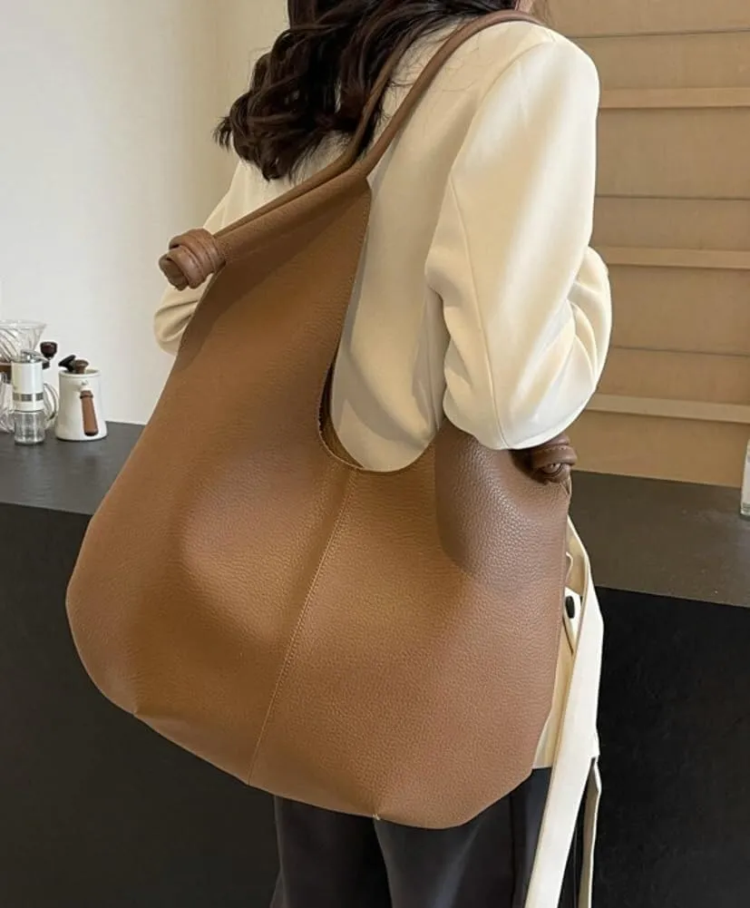Fashion Shoulder Bag for Women Large Vegan Leather Hobo Totes Purse Handbag Top Handle Satchel Well made