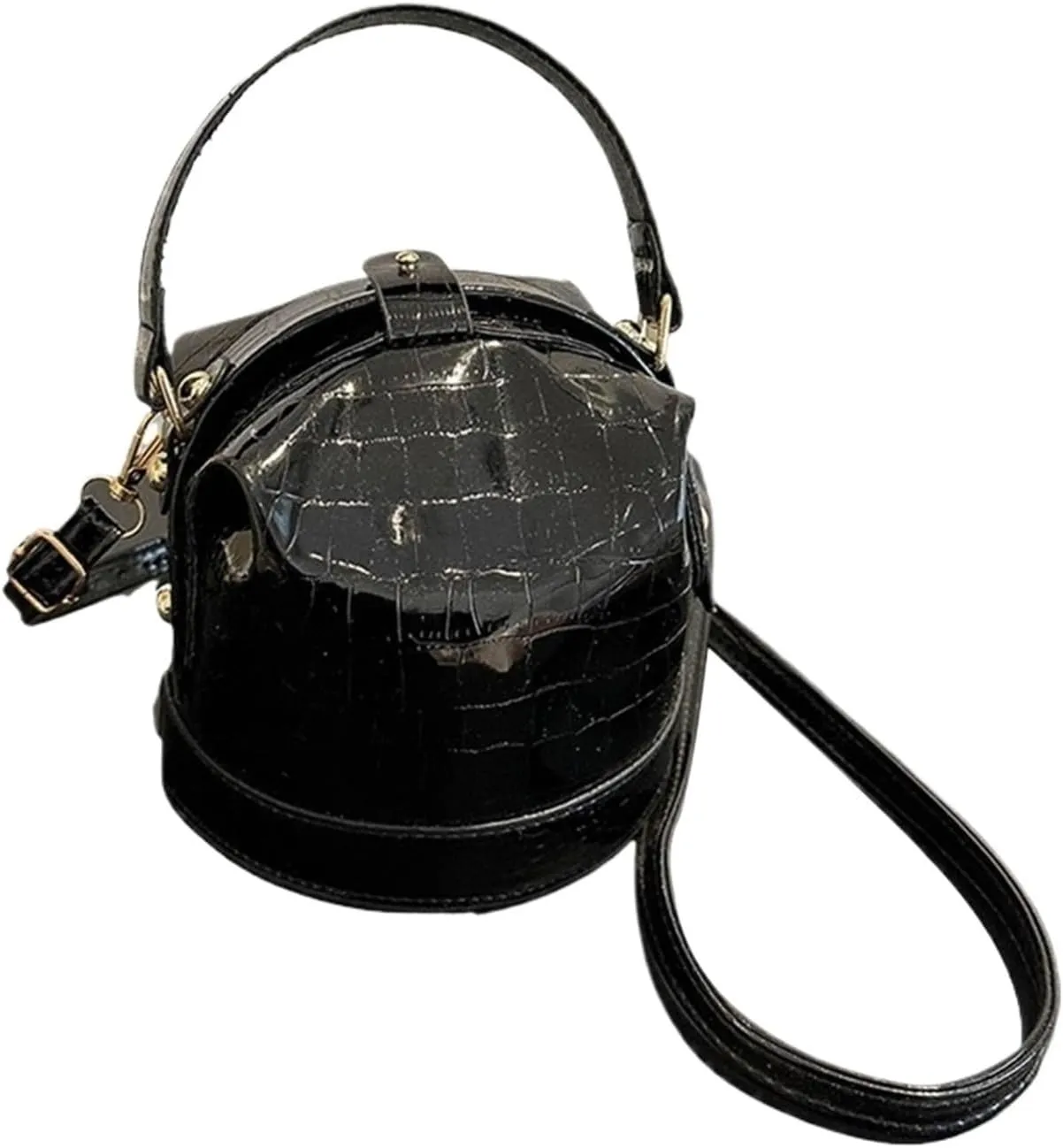 Fit For Mini Buckets Bags PU Leather Purse Fashion Chains Bag Golden Silver Satchel Women Wallets Party Shoulder Bag