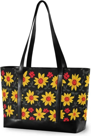 Floral Traditional Mexican Style trendy work bags for women tote with zipper work totes for Travel Gym Vacation with lunch bolsos para mujeres