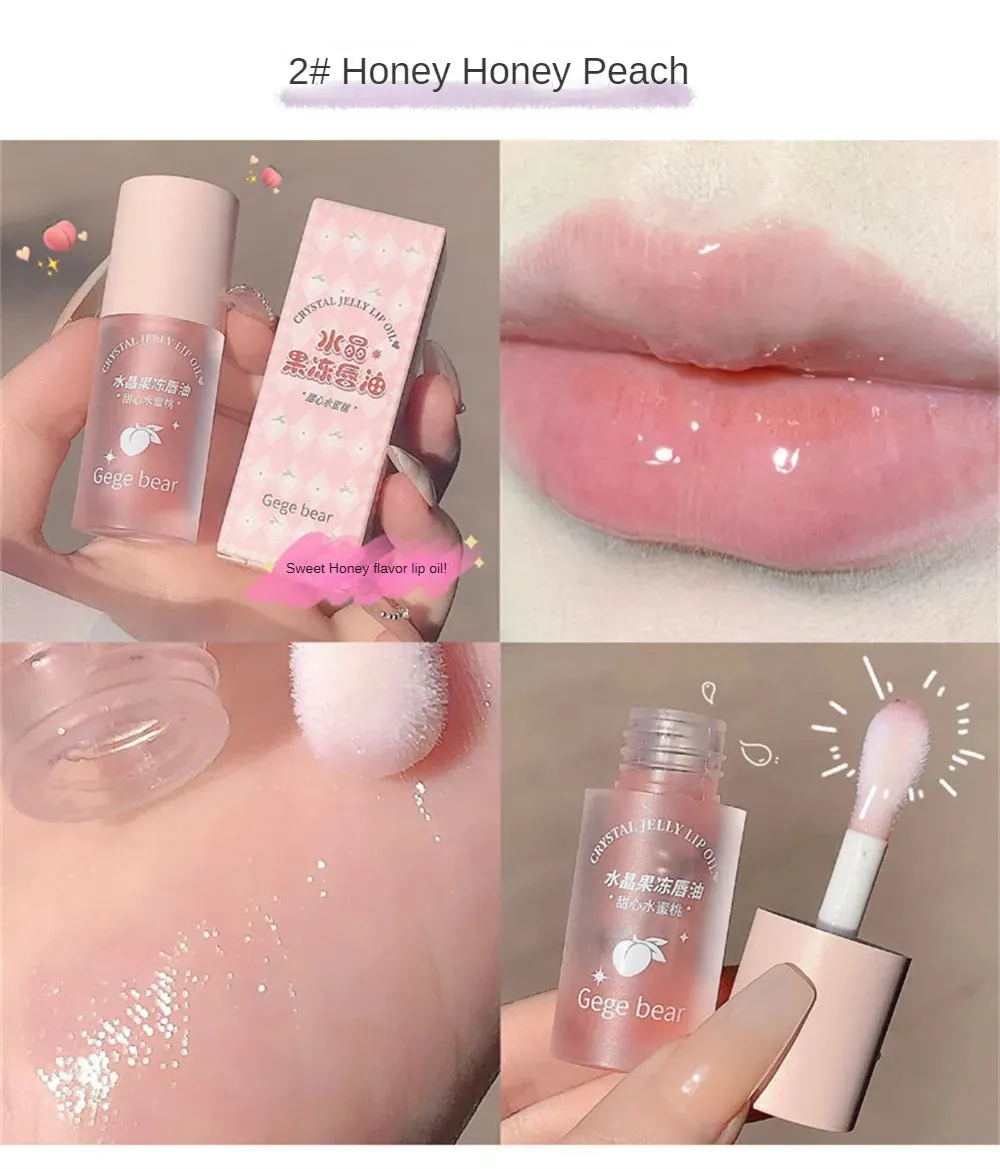 Fruity Crystal Jelly Lip Oil - Hydrating Lip Plumper
