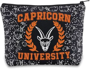 G2TUP Zodiac University Capricorn Makeup Bag Horoscope Zodiac Capricorn Gifts 12 Constellation Gifts Capricorn Merchandise Astrology Zipper Bag (Capricorn)