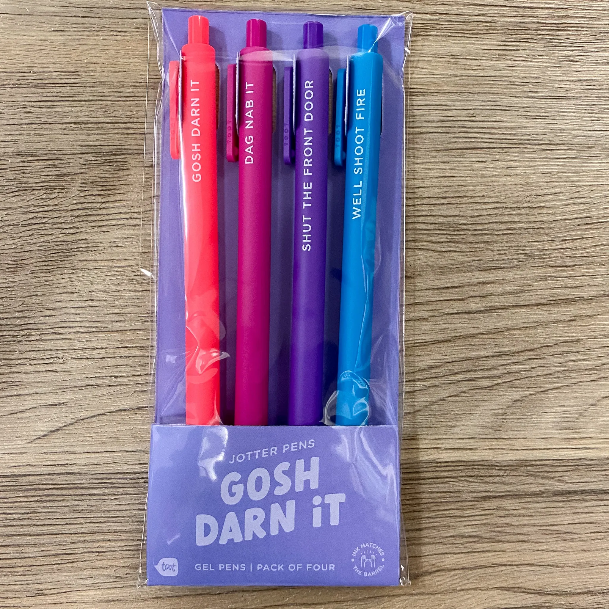 Gosh Darn It Jotter Pens Set of 4
