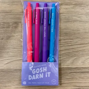 Gosh Darn It Jotter Pens Set of 4