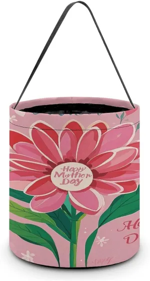 Happy Mother Day Halloween Tote Candy Bag Candy Basket Candy Bucket Gift Bag for Halloween Party