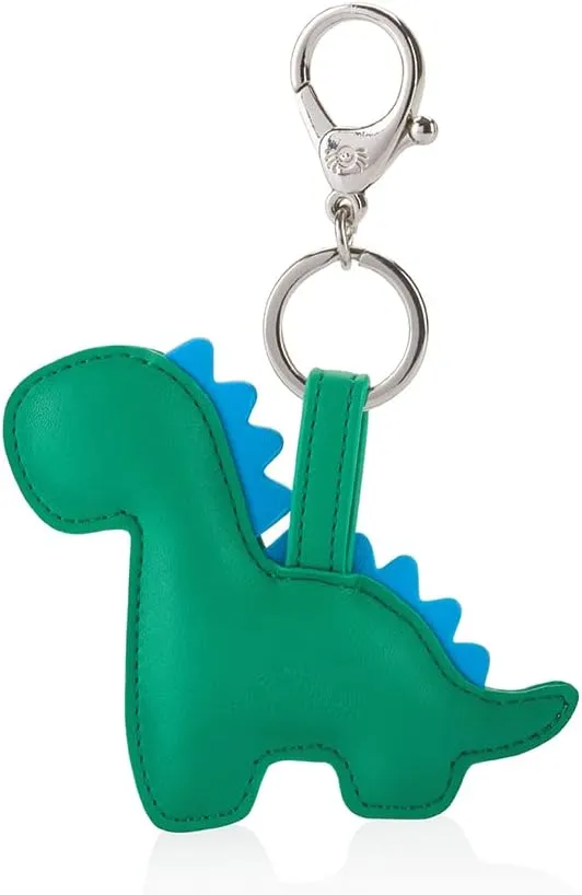 Itzy Ritzy Puffy Diaper Bag Charm  Vegan Leather Keychain Accessory with Hinged Clasp  Stylish Charm for Purses, Totes & Backpacks