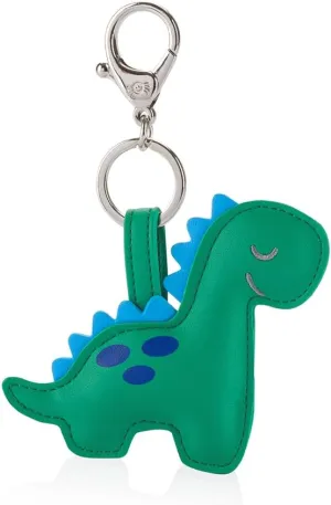 Itzy Ritzy Puffy Diaper Bag Charm  Vegan Leather Keychain Accessory with Hinged Clasp  Stylish Charm for Purses, Totes & Backpacks