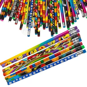 Kicko Pencil Assortment - 144 Pack - Assorted Colorful Pencils - for Party Favors, School