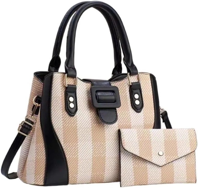 Lady Lattice Tote Bag Cross-Body Bag Leisure Totes Shoulder Bag with Strap Handbag Women Large Capacity Waist Packs