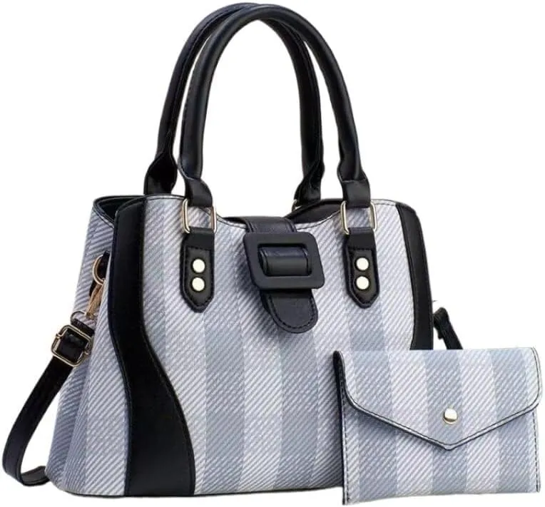 Lady Lattice Tote Bag Cross-Body Bag Leisure Totes Shoulder Bag with Strap Handbag Women Large Capacity Waist Packs