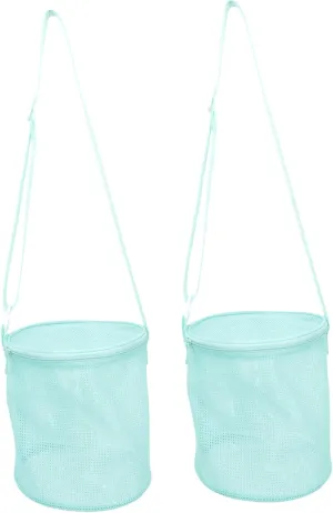 Large Capacity Mesh Beach Toy Bag Kids Outdoor Beach Bag Mesh Bucket for Boys Girls