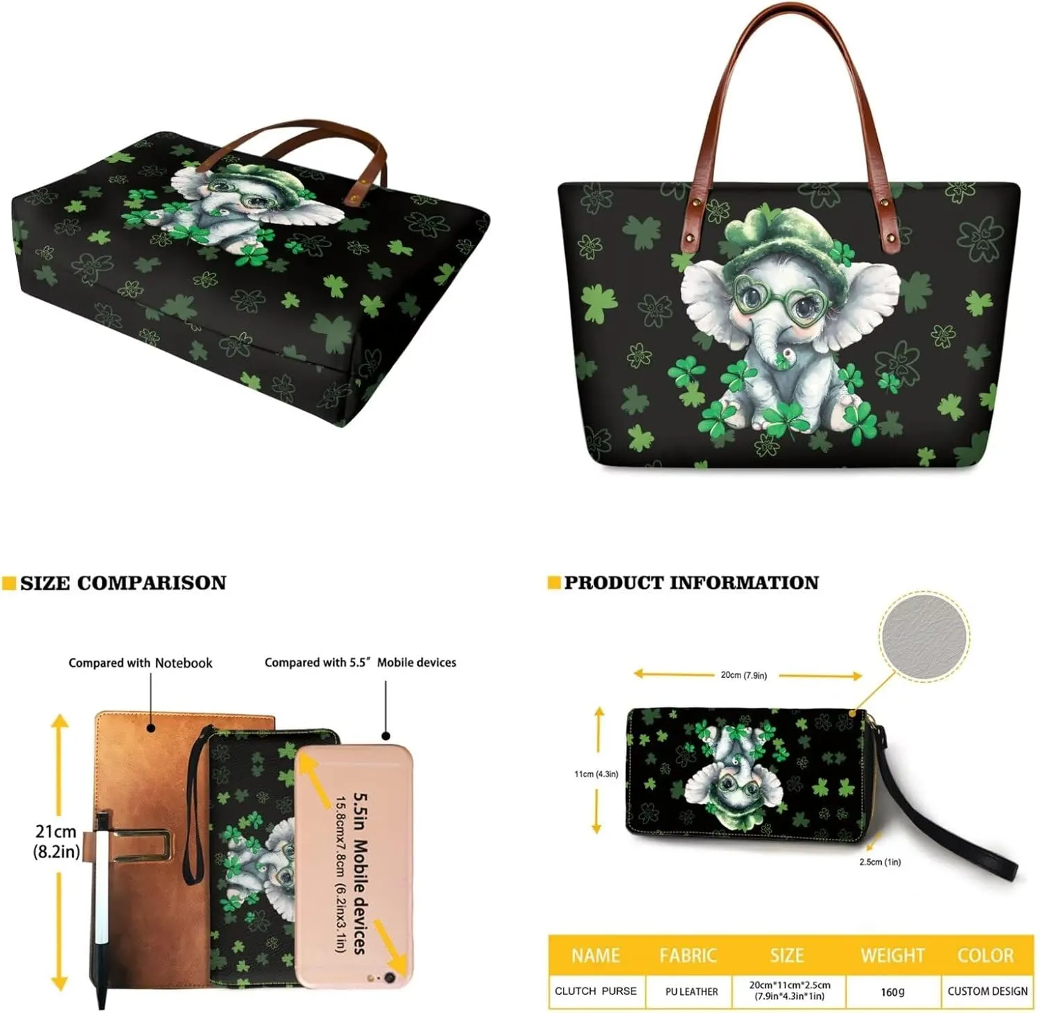 Lightweight Handbag Set of 2,Tote Bag Satchel Purse with Wallet Set for Women,Top Handle Totes for Walking