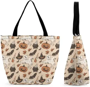 Map Kawaii Hobo Handbags With Zipper Women's Tote Handbags