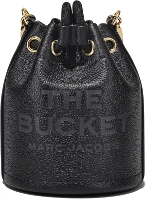 Marc Jacobs The Leather Micro Bucket Bag Black One Size