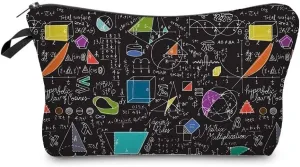 Mathematical Formulas Makeup Bag Cute Small Makeup Organizer Bag Travel Toiletry Zipper Pouch Birthday Christmas Gift Math Cosmetic Bag for Women Friends Sisters