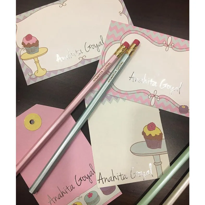 Pastel Hues Pencils <br/><span style="font-size: 10px;">Set of 8, Can be Personalised</span>