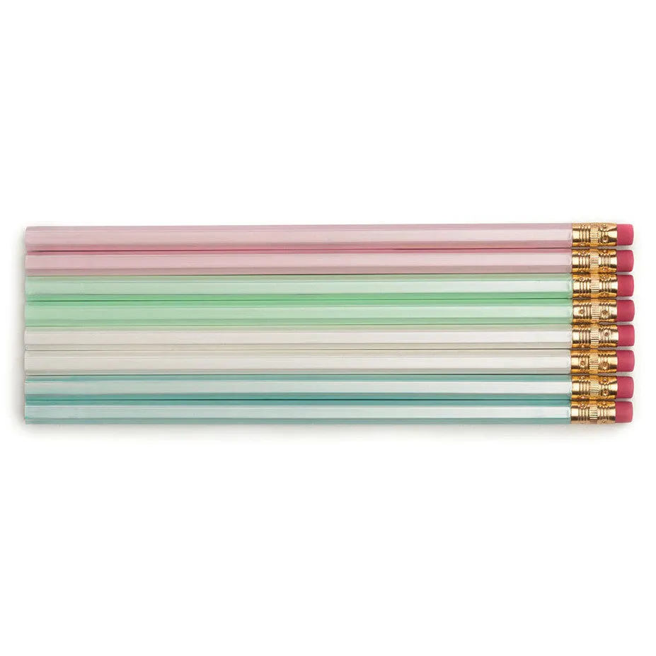 Pastel Hues Pencils <br/><span style="font-size: 10px;">Set of 8, Can be Personalised</span>