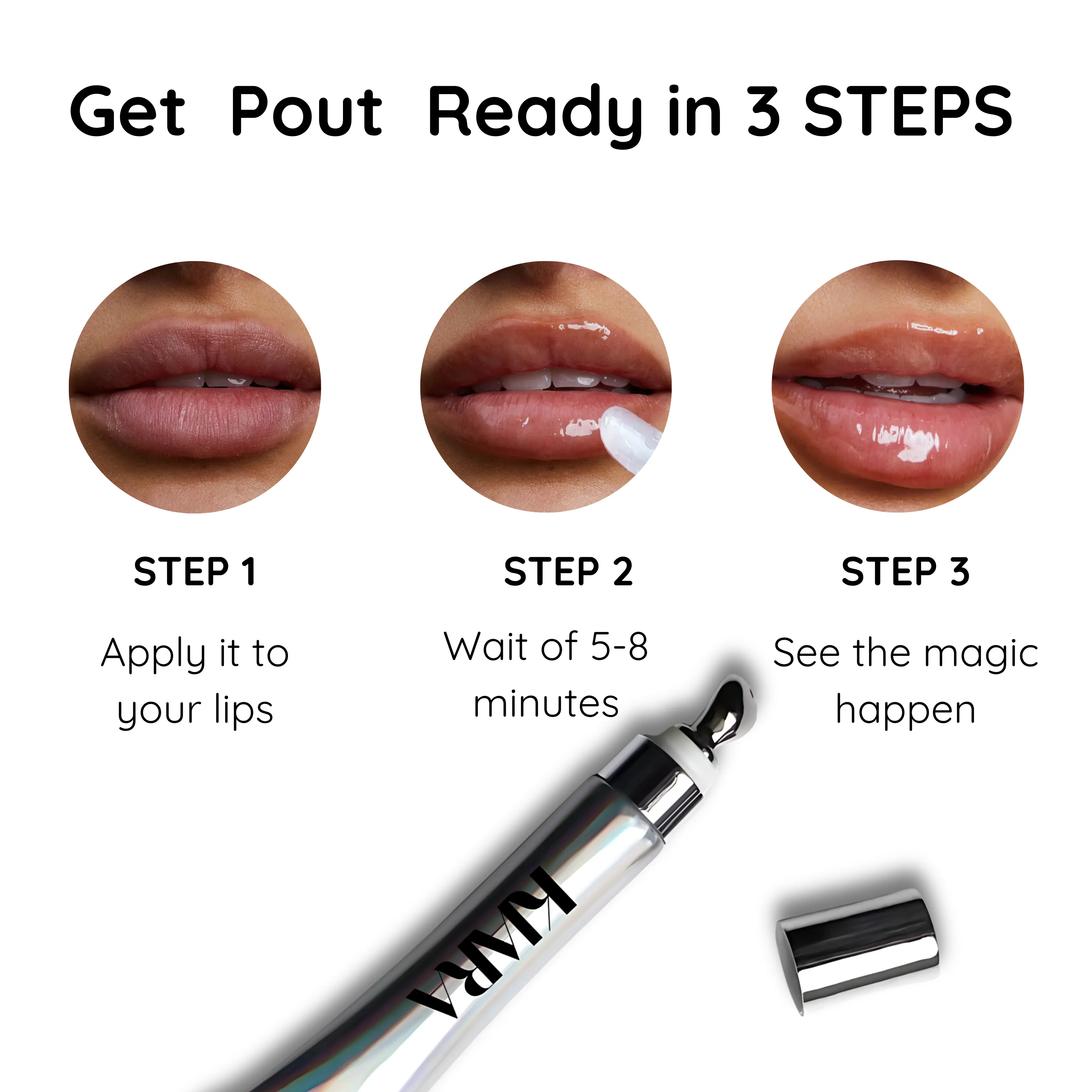 Plumm  Instant Lip Plumper | Volumising & Hydrating Formula for a Fuller Pout