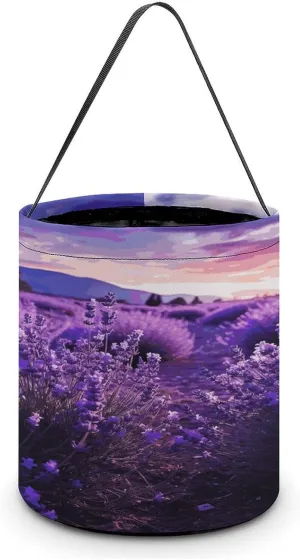 Purple Lavender Halloween Tote Candy Bag Candy Basket Candy Bucket Gift Bag for Halloween Party
