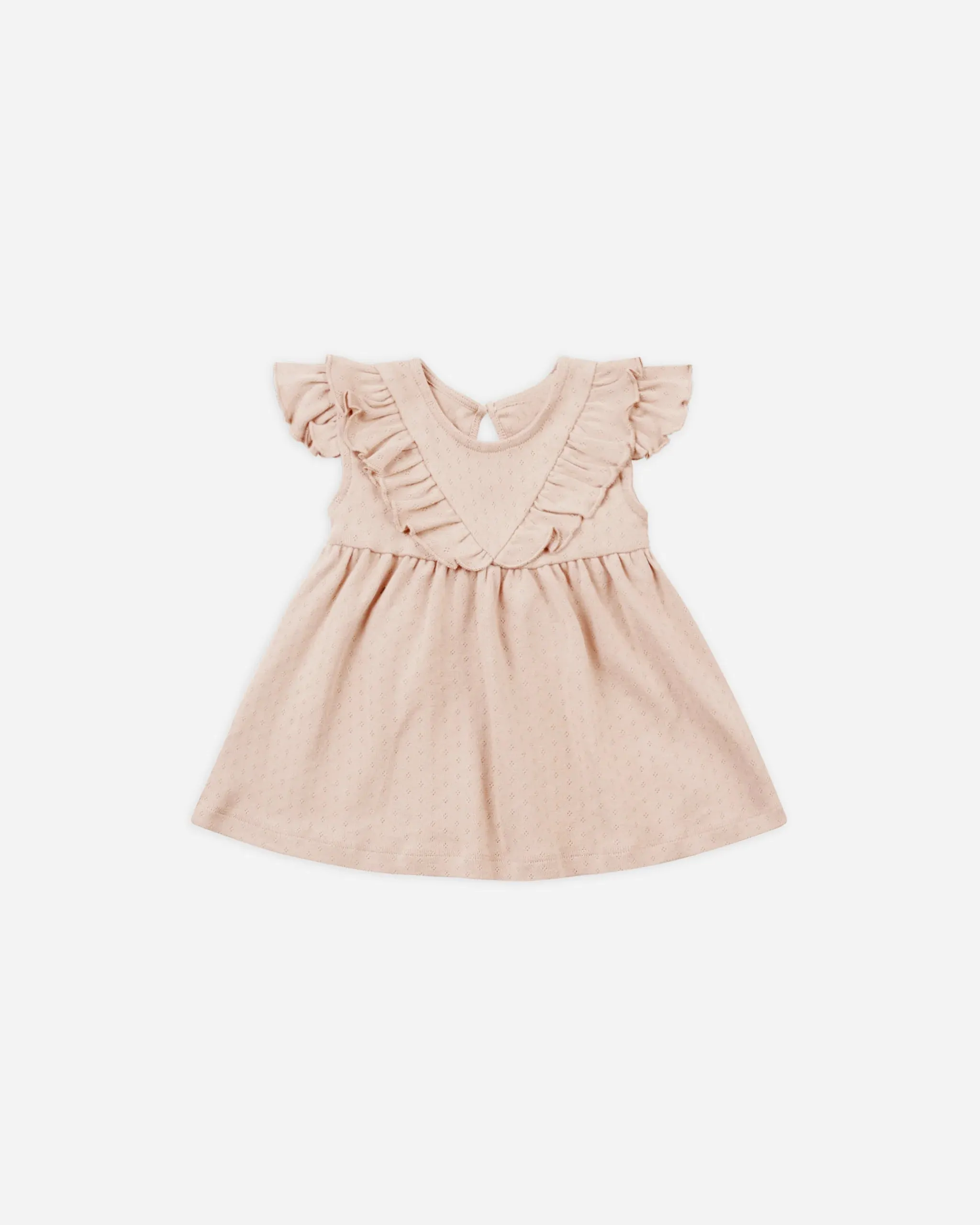 Sleeveless Ruffle V Dress
