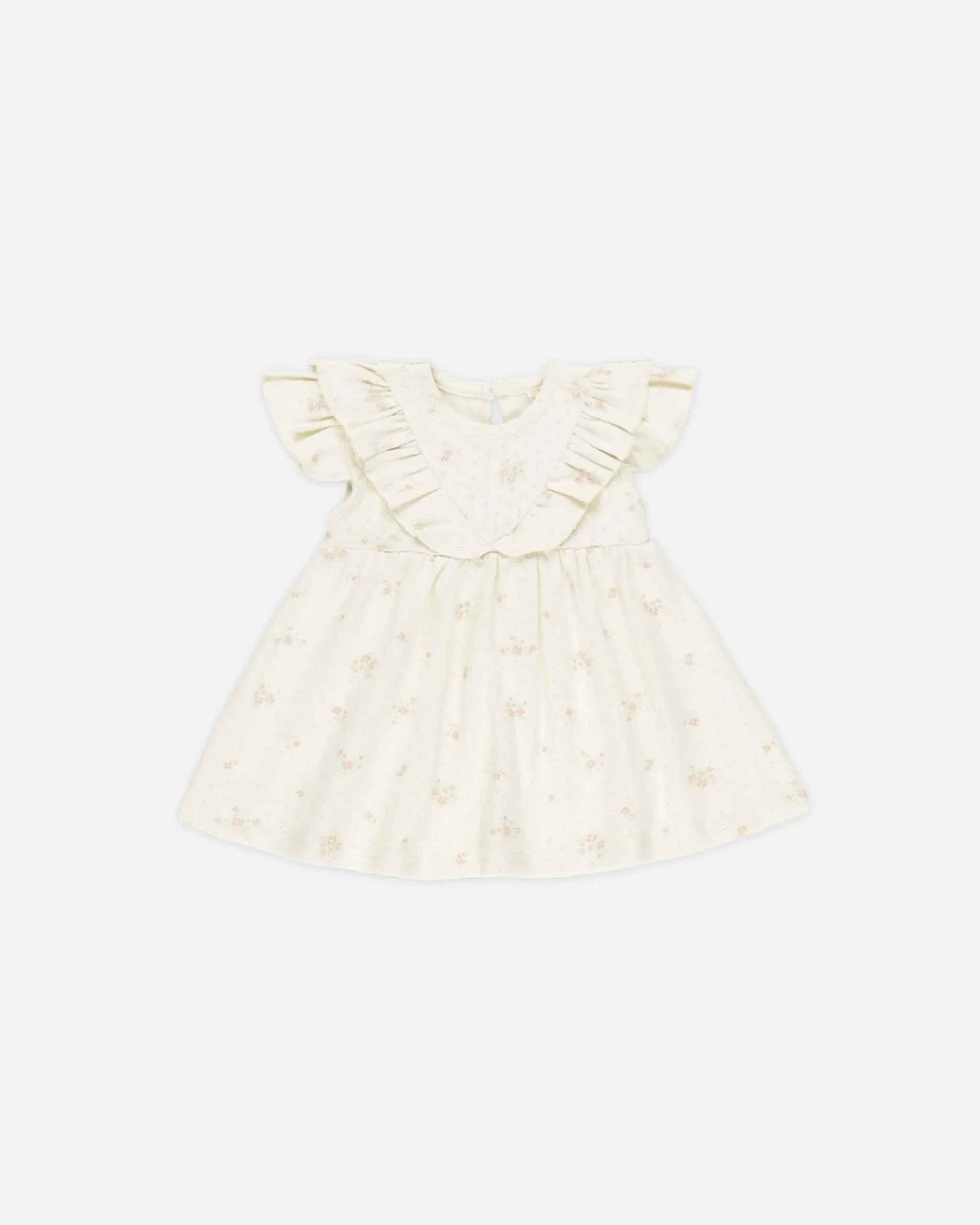 Sleeveless Ruffle V Dress