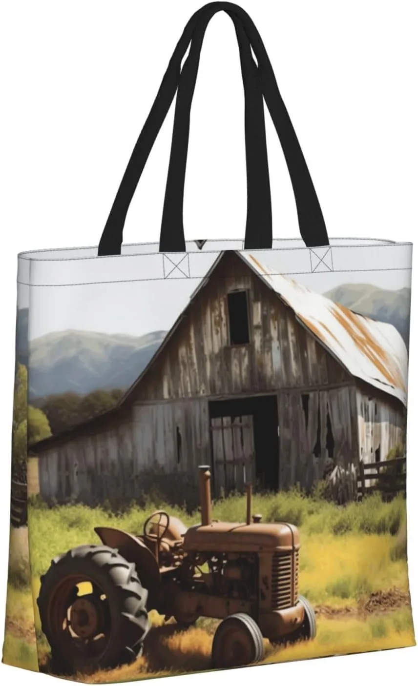 Tote Bag for Women Reusable Grocery Bags Owl Tree Branches Tote Bag with Inner Pocket Travel Tote for Shopping