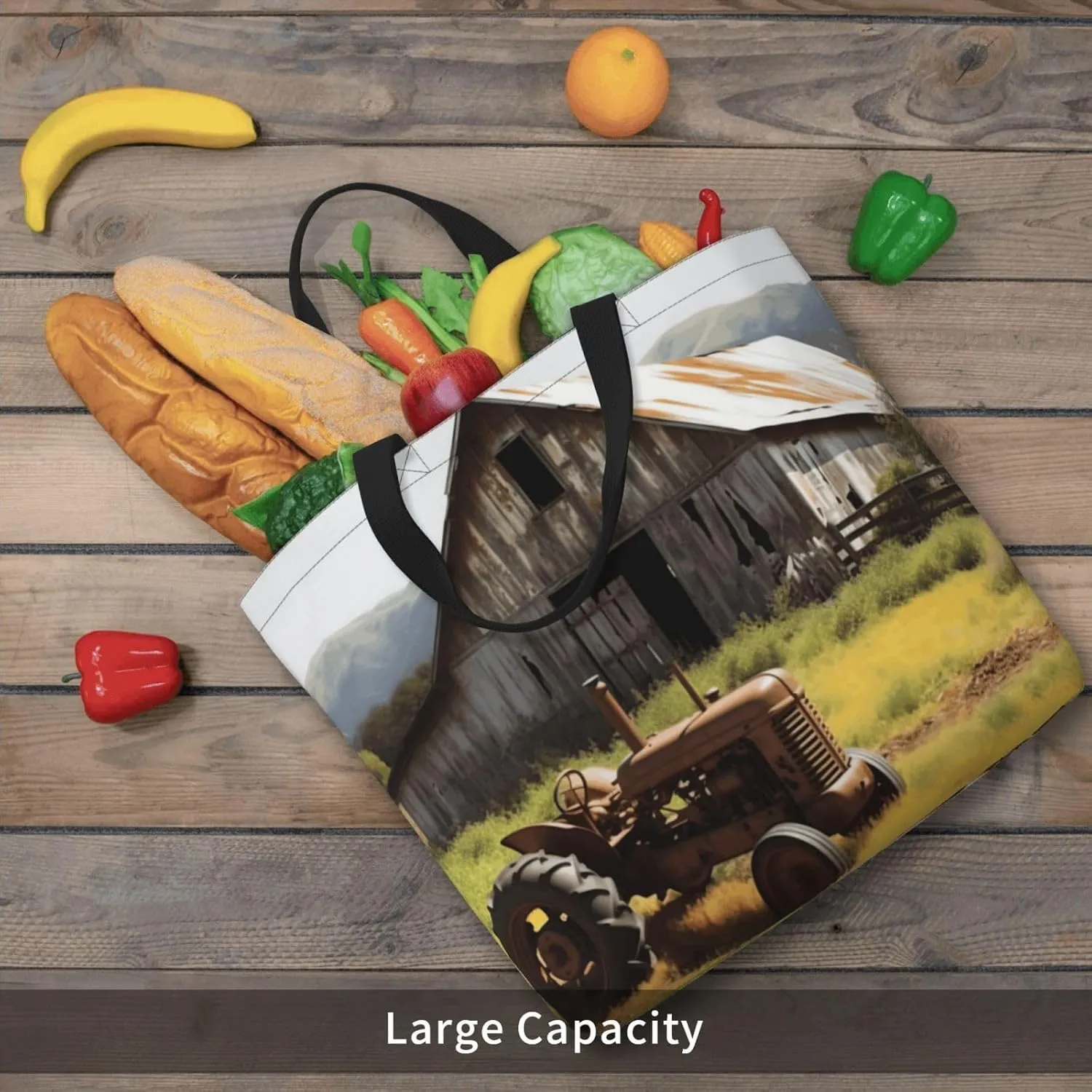 Tote Bag for Women Reusable Grocery Bags Owl Tree Branches Tote Bag with Inner Pocket Travel Tote for Shopping