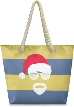 Vacation Beach Bag for Ladiess Women Medium Casual Travel Tote Bag Swim Pool Totes Bag with Hemp Rope Handle