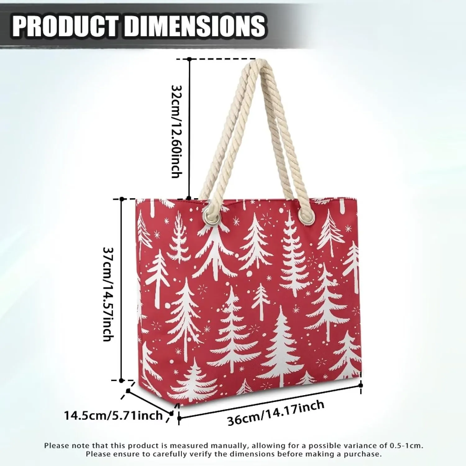 Vacation Beach Bag for Ladiess Women Medium Casual Travel Tote Bag Swim Pool Totes Bag with Hemp Rope Handle