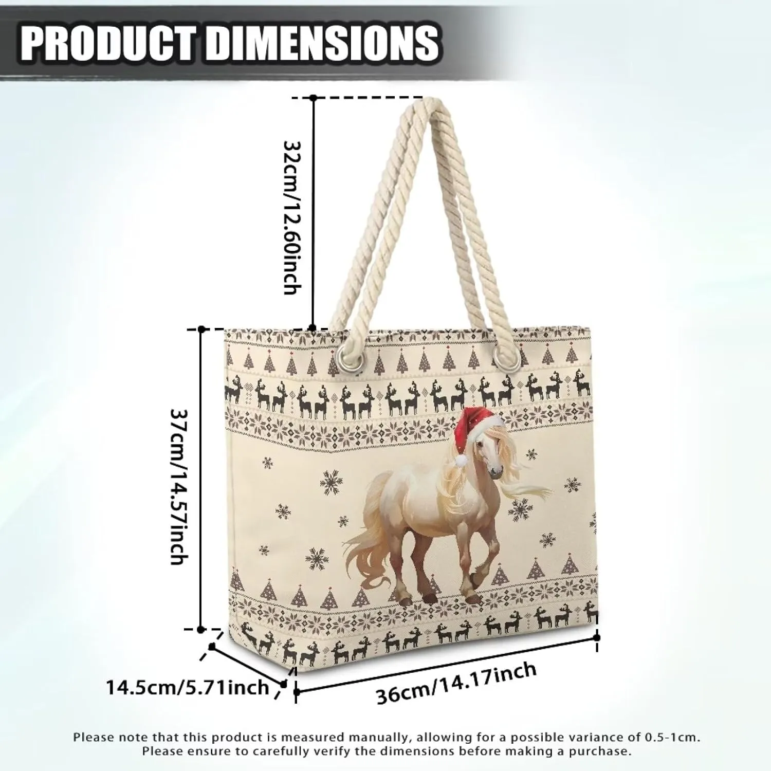 Vacation Beach Bag for Ladiess Women Medium Casual Travel Tote Bag Swim Pool Totes Bag with Hemp Rope Handle
